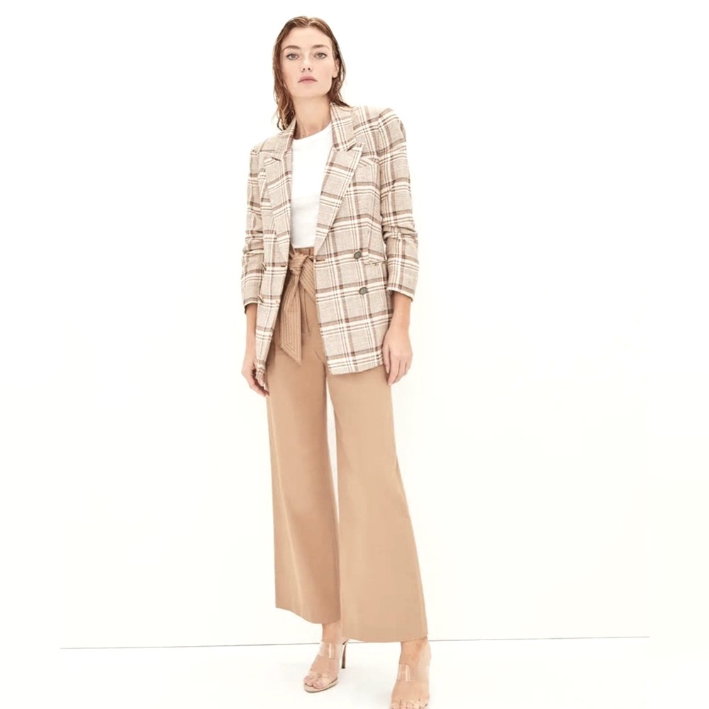 NWT Veronica Beard Viva Dickey Jacket - Khaki Multi - Sz 6 - Picture 3 of 7
